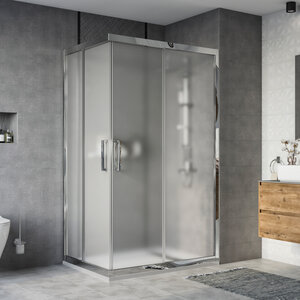 Изображение товара Душевой уголок Stworki Карлстад DE019RC90120200 120x90 см с раздвижными дверями и матовым стеклом