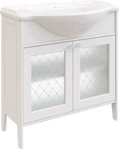 Изображение товара Тумба с раковиной Stworki Хельсингборг 482178 85 см, белая