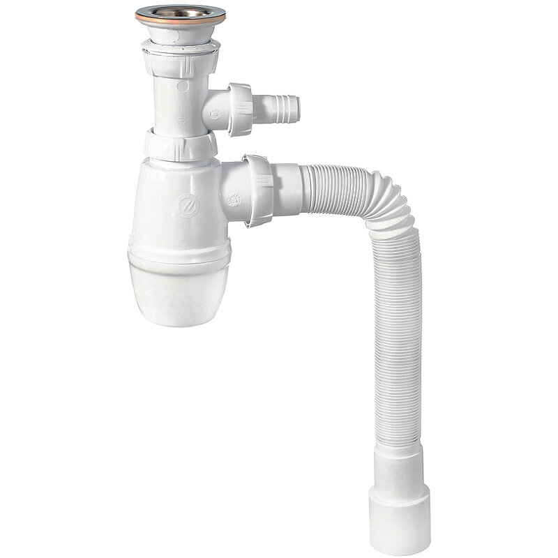 Изображение товара Сифон для раковины Wirquin Минор 1"1/4 х 40 мм с отводом