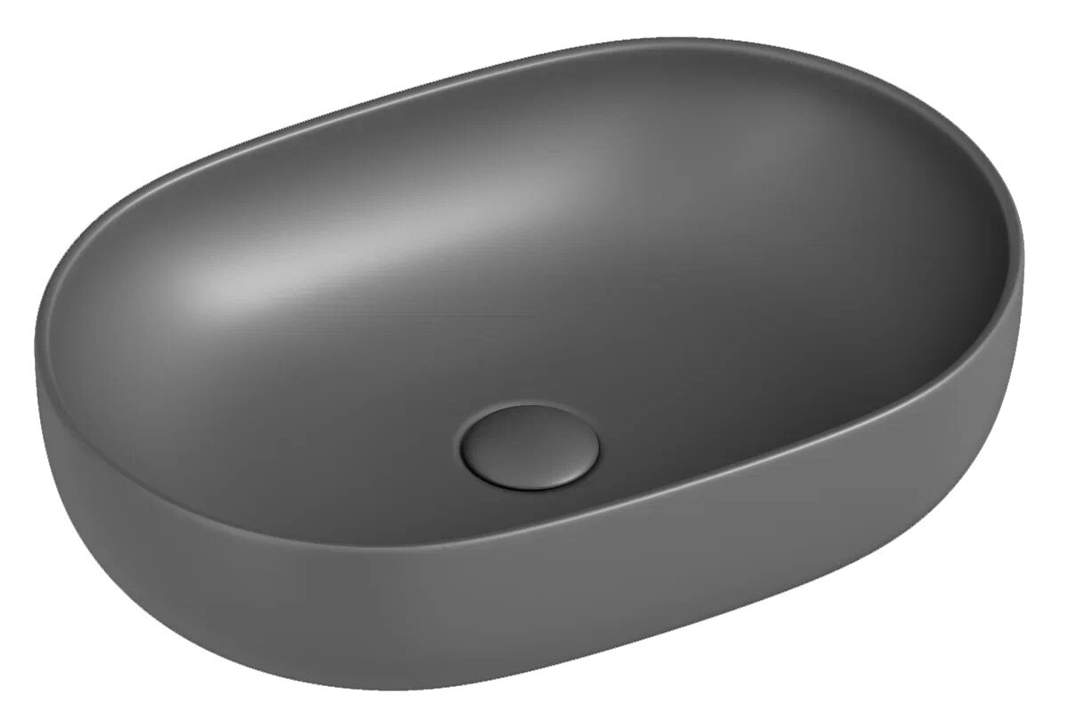 Изображение товара Раковина Ceramica Nova Element 60х41.5 см антрацит матовая угловая