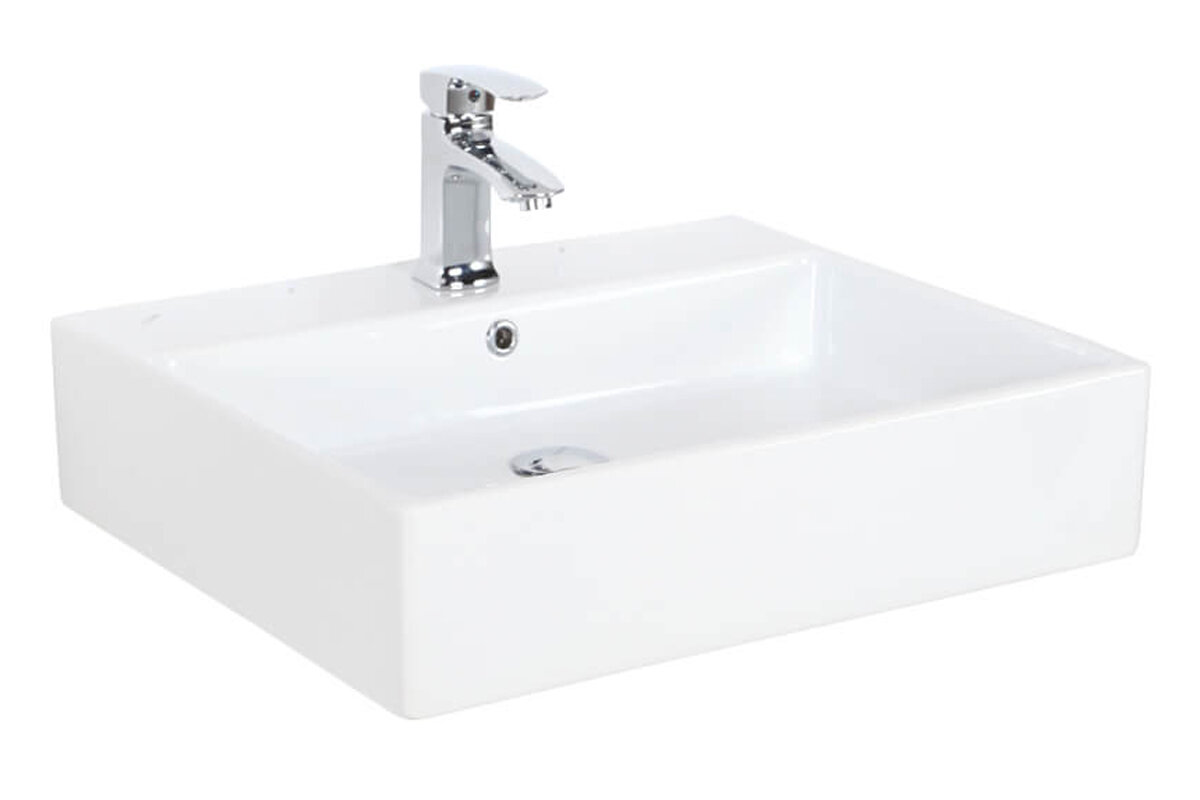 Изображение товара Раковина Creavit NX260-00CB00E-0000 накладная, 60x50 см, белая, прямоугольная, с антибактериальной Изображение товара Раковина Creavit NX260-00CB00E-0000 накладная, 60x50 см, белая, прямоугольная, с антибактериальной