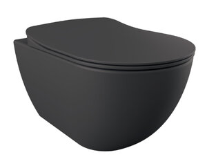 Изображение товара Подвесной унитаз Creavit Free безободковый, цвет антрацит матовый, FE322-11AM00E-0000 (FE322.60100)
