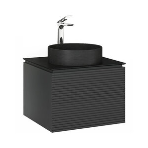 Изображение товара Тумба под раковину Jorno Stone 60, подвесная, антрацит, Stn.01.60/P/A/JR