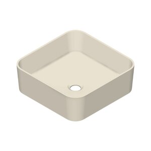 Изображение товара Раковина Radostone Риккарда RRIK30000 40.5 х 40.5 см, накладная, материал Stone Surface, цвет бежевый, все покрытие матовое