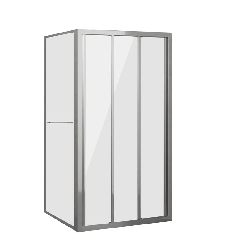 Изображение товара Душевой уголок Grossman Alba1 90x90 см с раздвижными дверями и прозрачным стеклом