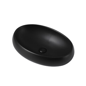 Изображение товара Раковина Abber Bequem AC2102MB накладная 60x40.5 см черная матовая Германия