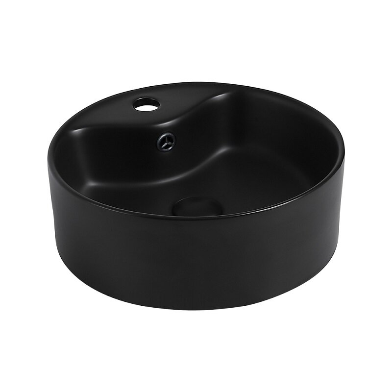 Изображение товара Раковина Abber Bequem AC2104MB, накладная, 41 х 41 х 14.5 см, черная матовая