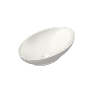 Изображение товара Раковина Radostone Эдда 60x36 см накладная искусственный камень матовая кремовая