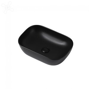 Изображение товара Раковина Abber Rechteck AC2200MB, накладная, 46 х 32.5 х 13.5 см, черная матовая