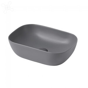 Изображение товара Раковина Abber Rechteck AC2200MG, накладная, 46 х 32.5 х 13.5 см, серая матовая