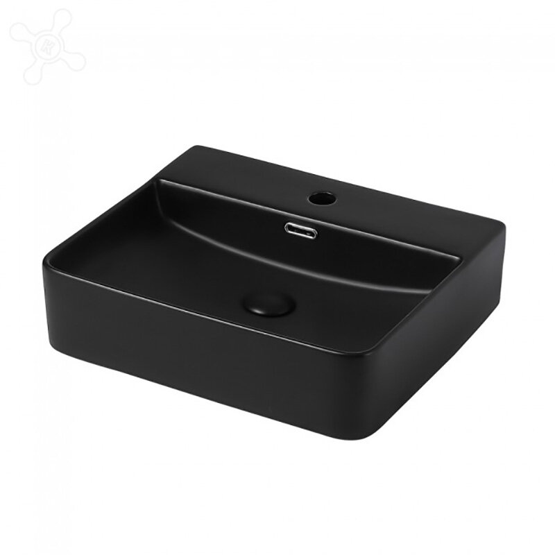 Изображение товара Раковина Abber Rechteck AC2203MB, накладная, 50 х 42 х 13 см, черная матовая