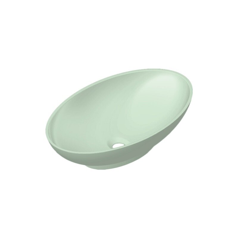 Изображение товара Раковина Radostone Эдда REDD50000 60 х 36 см, накладная, материал Stone Surface, цвет олива, все покрытие матовое