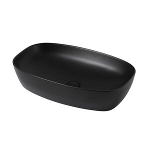 Изображение товара Раковина Abber Rechteck AC2206MB накладная 60.5x39 см черная матовая