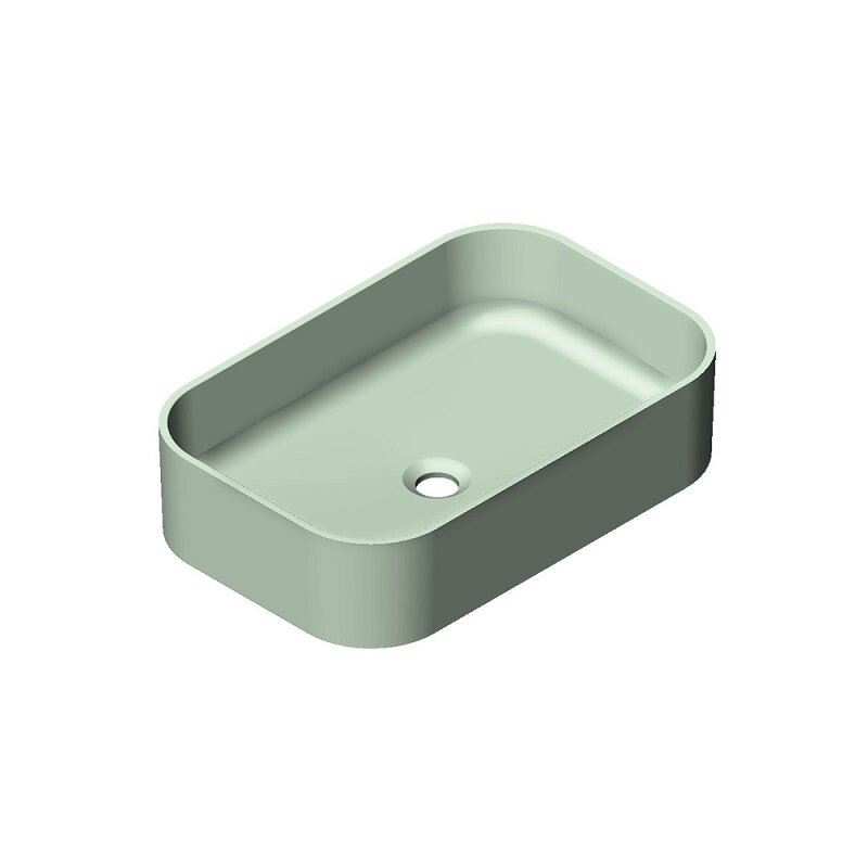 Изображение товара Раковина Radostone Орнелла RORN50000 58 х 38 см, накладная, материал Stone Surface, цвет олива, все покрытие матовое