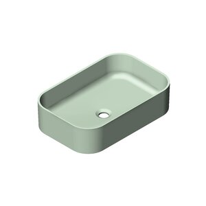 Изображение товара Раковина Radostone Орнелла RORN50000 58 х 38 см, накладная, материал Stone Surface, цвет олива, все покрытие матовое