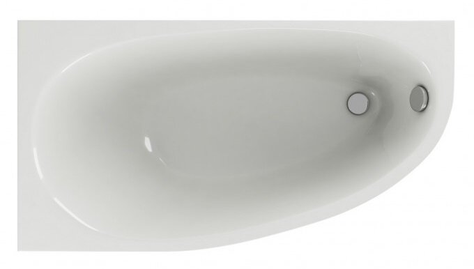 Изображение товара Акриловая угловая ванна Azario Kapris 170x90 см белая без гидромассажа