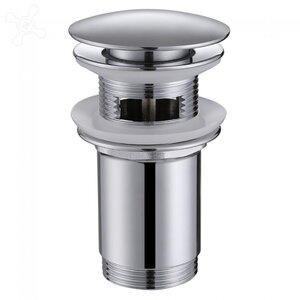 Изображение товара Донный клапан Abber AF0010, универсальный, клик-клак, цвет хром