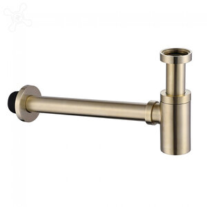 Изображение товара Сифон для раковины Abber, цвет золото матовое, AF0030G