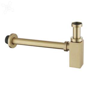 Изображение товара Сифон для раковины Abber, цвет золото матовое, AF0031G