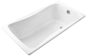 Изображение товара Чугунная ванна Jacob Delafon Bliss 170x75 см белая с противоскользящим покрытием