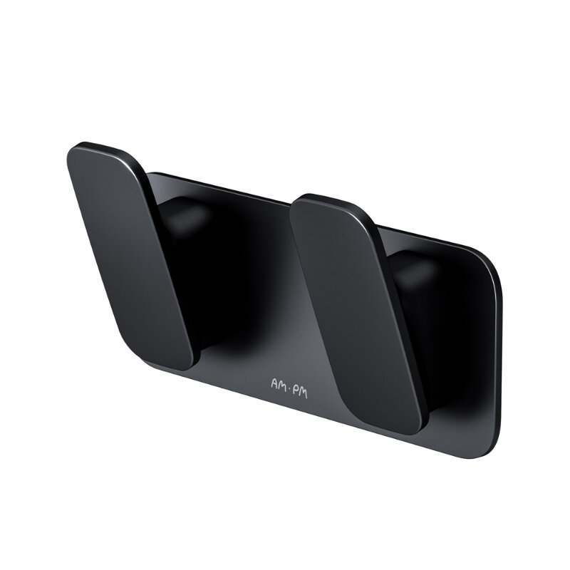 Изображение товара Двойной крючок Am.Pm Inspire 2.0 A50A35622 черный матовый для полотенец