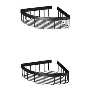 Изображение товара Полка Am.Pm Sense L A7452222, угловая, 2 яруса, черная матовая