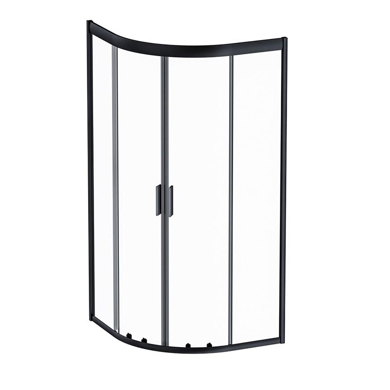 Изображение товара Душевой уголок Am.Pm Gem 90x90 см с черным матовым профилем и прозрачным стеклом