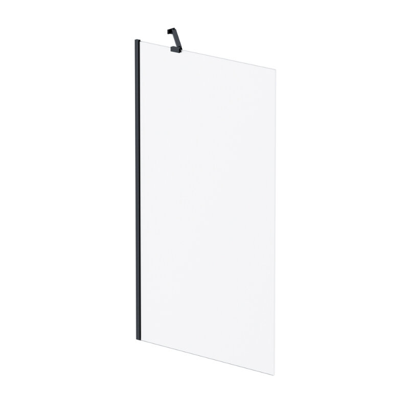 Изображение товара Душевая шторка на ванну Am.Pm Gem 80 х 140 см неподвижная черный матовый профиль стекло