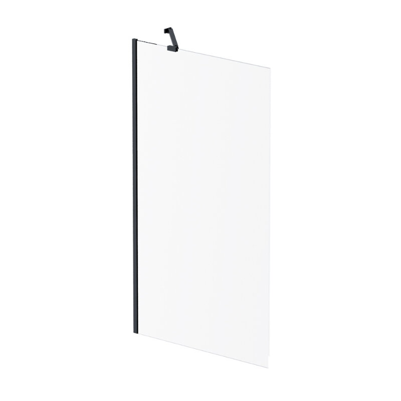 Изображение товара Душевая шторка на ванну Am.Pm Gem 80x140 см неподвижная стекло и профиль черный матовый