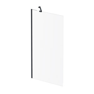 Изображение товара Душевая шторка на ванну Am.Pm Gem 80x140 см неподвижная черный матовый стекло Германия