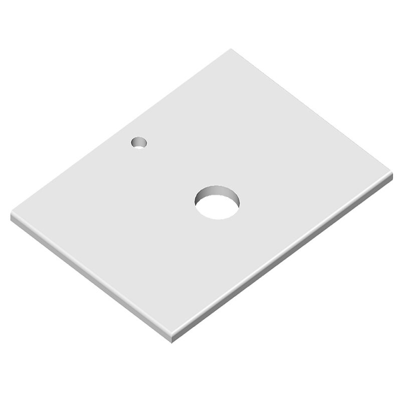 Изображение товара Столешница для ванной Radostone Solid Surface 70х49 см белый матовый