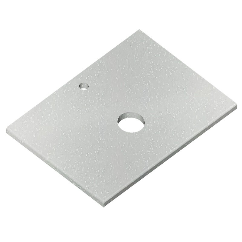 Изображение товара Столешница Radostone Solid Surface 70x49 см белый лед с отверстиями