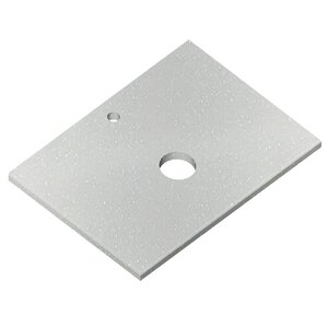 Изображение товара Столешница Radostone Solid Surface 70 х 49 см, с отверстиями для сифона и смесителя, цвет белый лед, SKON60705