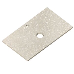 Изображение товара Столешница Radostone Solid Surface 90 х 49 см, с отверстиями, цвет карамель, SKON80905