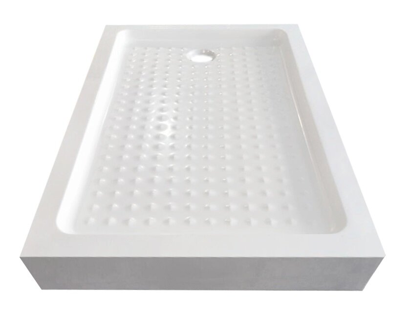 Изображение товара Душевой поддон Azario Ontario 90x120x15 см белый акрил универсальный со сливом