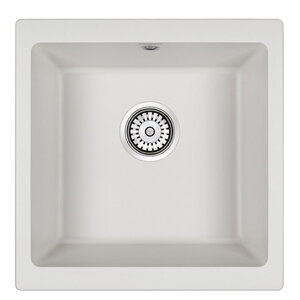 Изображение товара Мойка кухонная Paulmark Gera PM104546-WH 45 см кварцевая белая