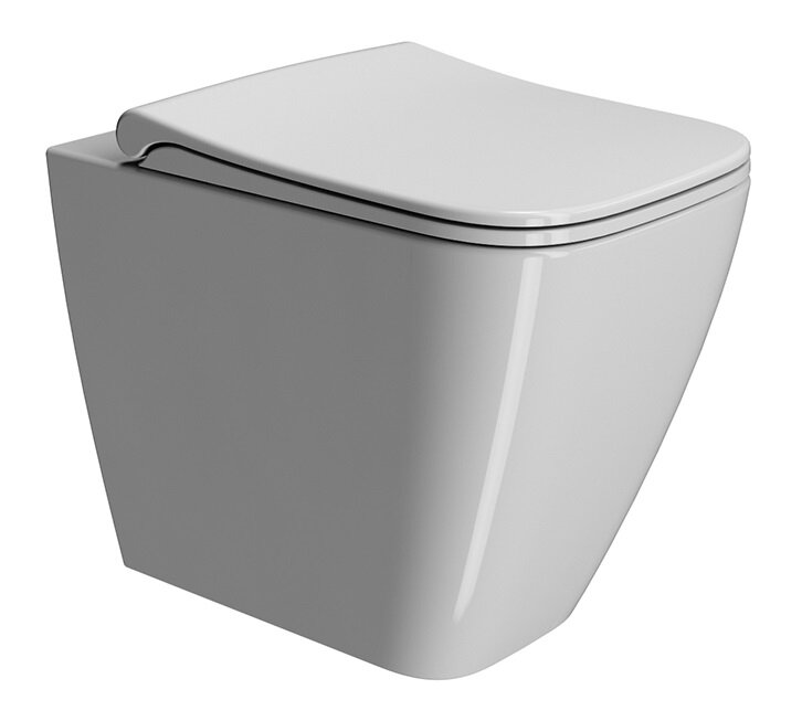 Изображение товара Приставной безободковый унитаз GSI Nubes 961011, белый