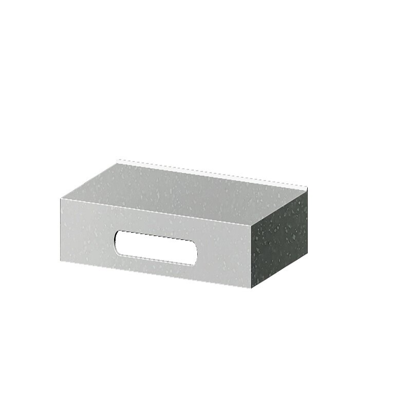 Изображение товара Столешница с бортами Radostone Solid Surface 80 х 50 см, цвет белый лед, SFAR60800