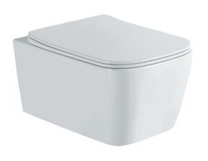 Изображение товара Подвесной безободковый унитаз Aquatek Либра AQ1148N-00 New, крышка микролифт, белый