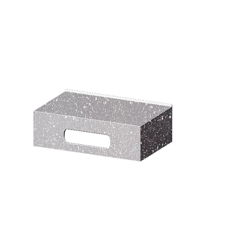 Изображение товара Столешница с бортами Radostone Solid Surface 80 х 50 см, цвет маренго, SFAR70800