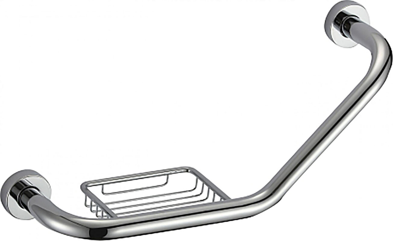 Изображение товара Поручень Savol с мыльницей, цвет хром, модель S-01030L