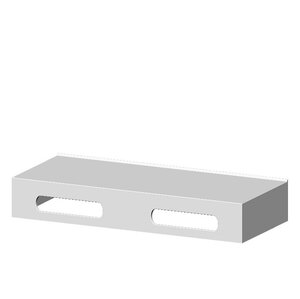 Изображение товара Столешница с бортами Radostone Solid Surface 120 х 50 см, цвет белый матовый, SFAR11200