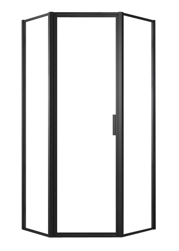 Изображение товара Душевой уголок Azario Richmond 100 x 100 см, стекло прозрачное, профиль черный, AZ-NAG3231 1000 Black