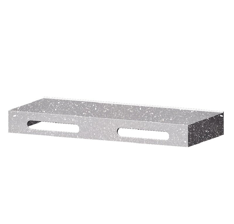 Изображение товара Столешница с бортами Radostone Solid Surface 120 х 50 см, цвет маренго, SFAR71200
