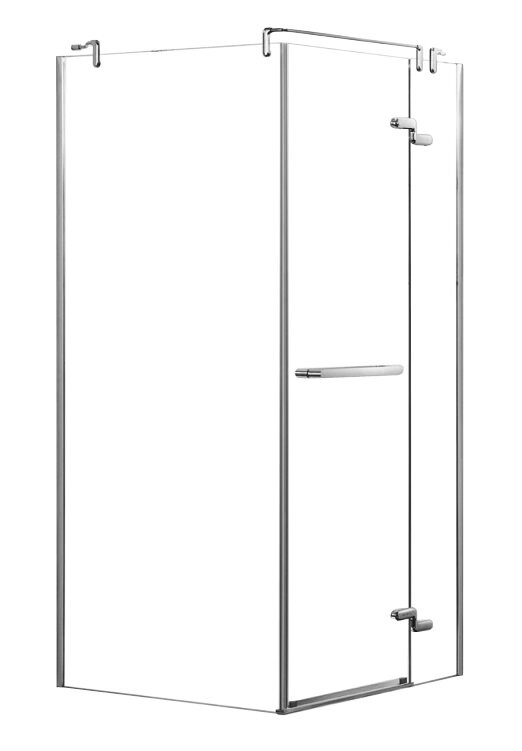 Изображение товара Душевой уголок Azario Montreal 90 x 90 см, с полкой, стекло прозрачное, профиль хром, правый, AZ-NWG1231-R