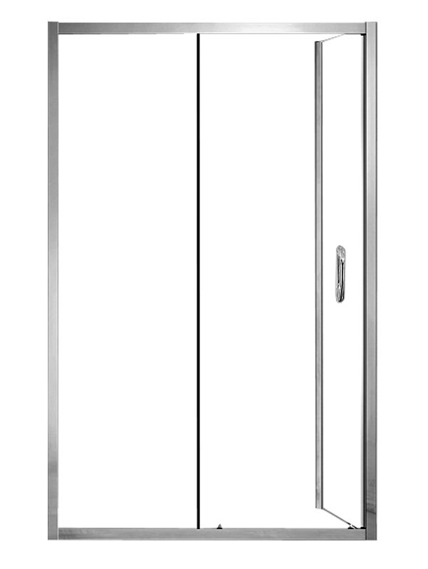 Изображение товара Душевой уголок Azario Milton 120x80 прозрачное стекло 6 мм профиль серебро