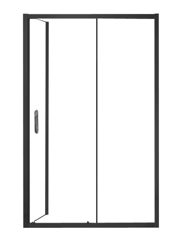 Изображение товара Душевой уголок Azario Milton 120 x 80 см, стекло прозрачное, профиль черный, открывание правое, AZ-ND1131-R 1200 BLACK