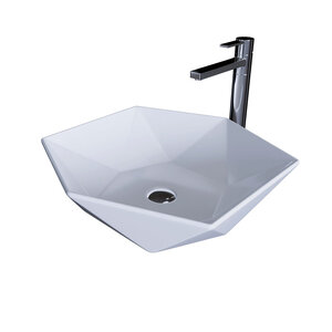 Изображение товара Раковина Grossman 46x46 см, накладная, белая, GR-3029, Германия