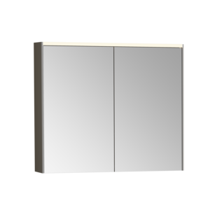 Изображение товара Зеркальный шкаф Vitra Core 80 см, с подсветкой, антрацит глянцевый, 66911