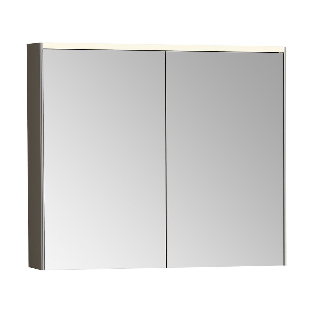 Изображение товара Зеркальный шкаф VitrA Core 80 см, с подсветкой, антрацит глянцевый, 66911